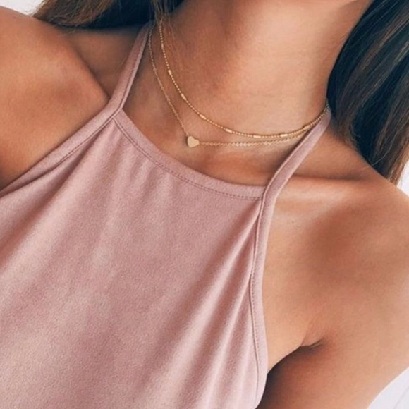 ✨🆕Two Layer Heart Chocker Necklace✨ - Picture 2 of 5